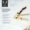 Gold Signature Double Hinged Corkscrew by Viski®