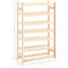 Wine Rack for 42 Bottles Pinewood