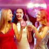 4 Pack 20 Oz Disco Cups With Lid And Straw Disco Flash Ball Cocktail Cup Plastic Disco Party Cups For Party Bar Nightclub;  Silver;  Rose Gold