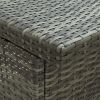 3 Piece Bar Set Poly Rattan Gray