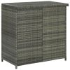 3 Piece Bar Set Poly Rattan Gray