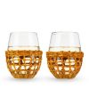 Island Stemless Wine Glass Set of 2 by Twine Living®