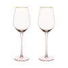 Rose Crystal White Wine Glass by Twine Living® (Set of 2)