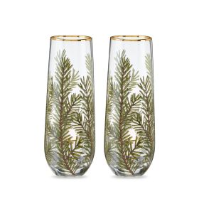 Woodland Stemless Champagne Flute by Twine Living® (Set of 2)