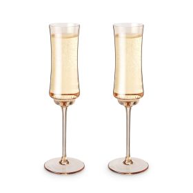 Tulip Champagne Flute in Amber by Twine Living