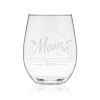 Beach Mom, Est. 2023 Stemless Wine Glass