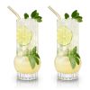 Deco Crystal Highball Glasses by Viski®