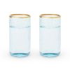 Aqua Bubble Glass Tumbler Set by Twine®