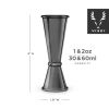 Large Gunmetal Japanese Style Jigger by Viski®