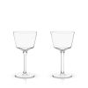 Angled Crystal Nick & Nora Glasses by Viski®