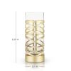 Gold & Crystal Patterned Highball Glasses by Viski®