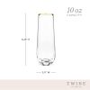 Gilded Stemless Champagne Flute Set by Twine