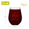 Eat, Drink, & Be Married Stemless Wine Glass