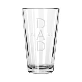 Dad Stacked, Est. 2023 Type Print Pint Glass