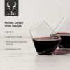 Rolling Crystal Wine Glasses by Viski®