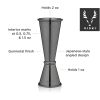 Large Gunmetal Japanese Style Jigger by Viski®