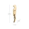 Gold Signature Double Hinged Corkscrew by Viski®