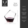 Rolling Crystal Wine Glasses by Viski®