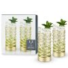 Gold & Crystal Patterned Highball Glasses by Viski®