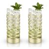 Gold & Crystal Patterned Highball Glasses by Viski®