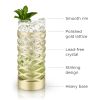 Gold & Crystal Patterned Highball Glasses by Viski®