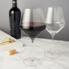 Angled Crystal Burgundy Glasses (Set of 6) by Viski