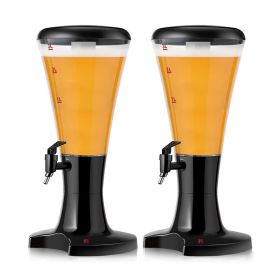 Commercial & Household Beer Tower Beverage Dispenser (Color: BLACK)