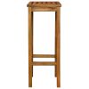 Bar Chairs 2 pcs Solid Acacia Wood
